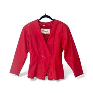Wilsons Leather Bold Red Women's Blazer